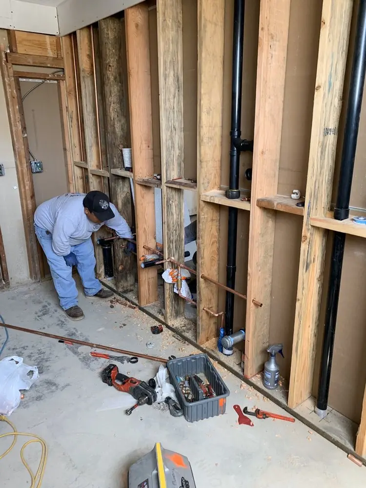 Commercial rough-in plumbing for Gas Line Repair in Grapevine